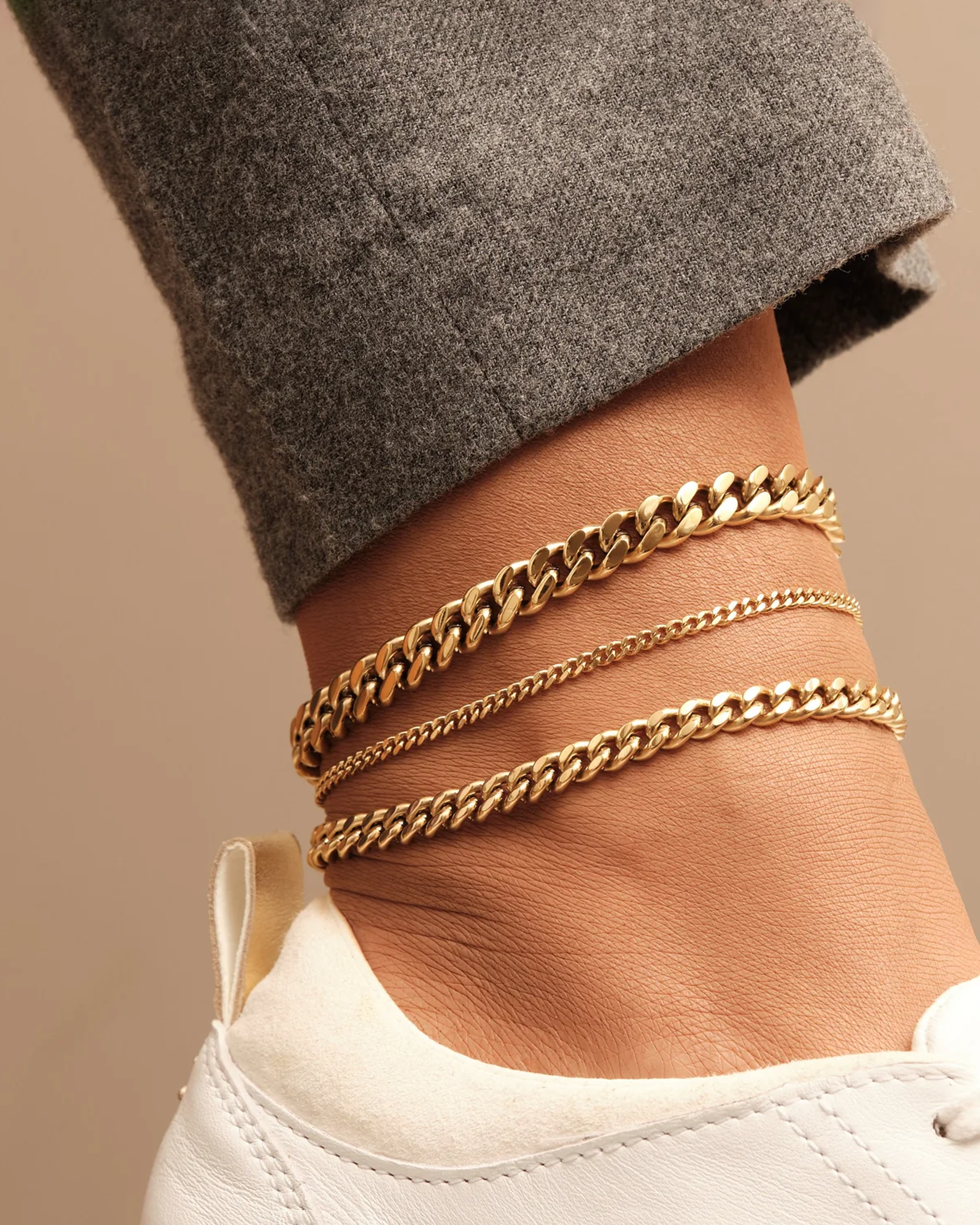 Bonded™ Flat Curb Chain Permanent Bracelet Kit - Gold & Silver