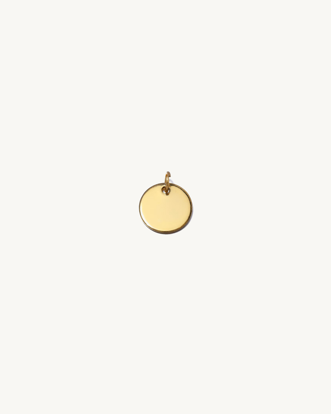 Engravable Round Disc Charms - Gold | 8mm