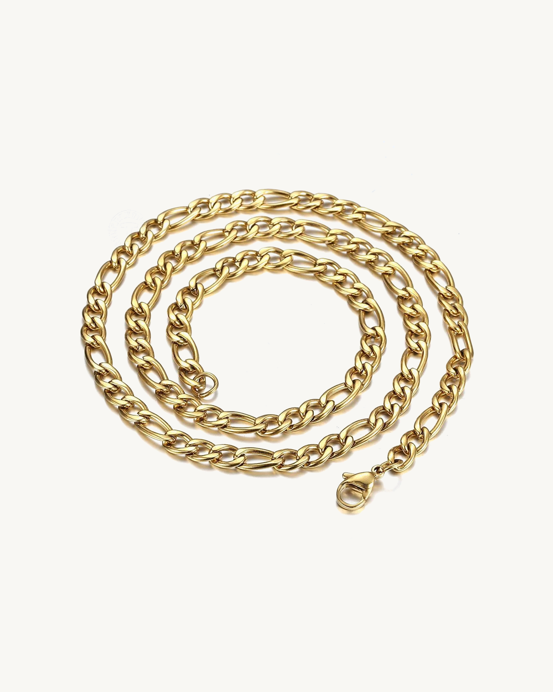 Figaro Chain 6.5mm - Gold