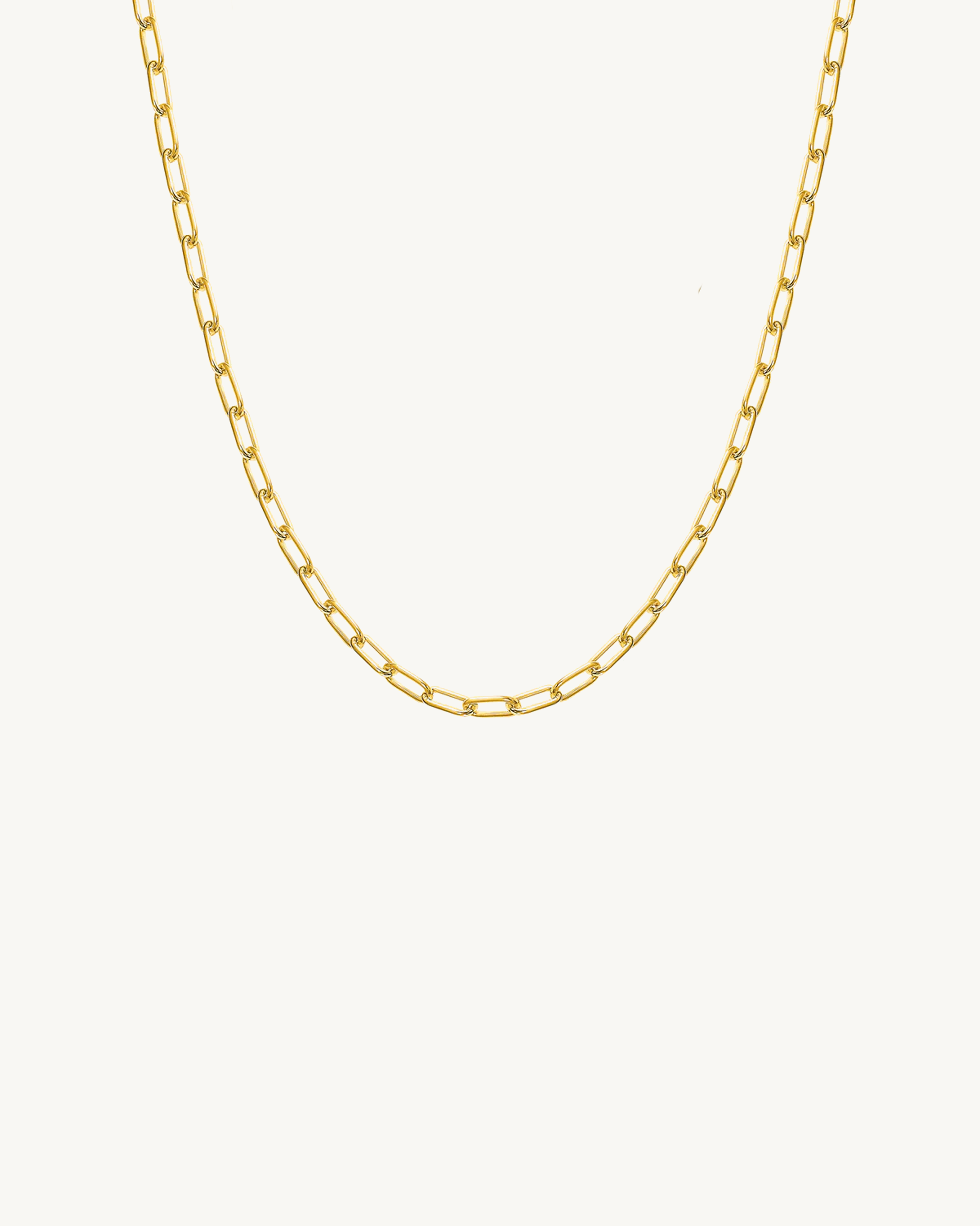 Paperclip Chain 4mm - Gold