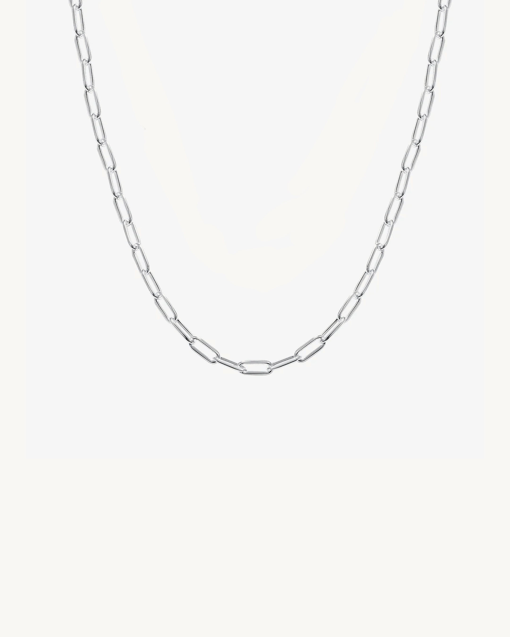 Paperclip Chain 4mm - Silver