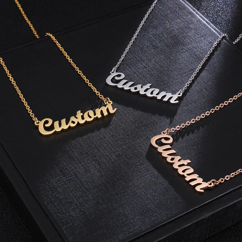 (Pre-Order) Personalized Name Pendant Chain Necklace