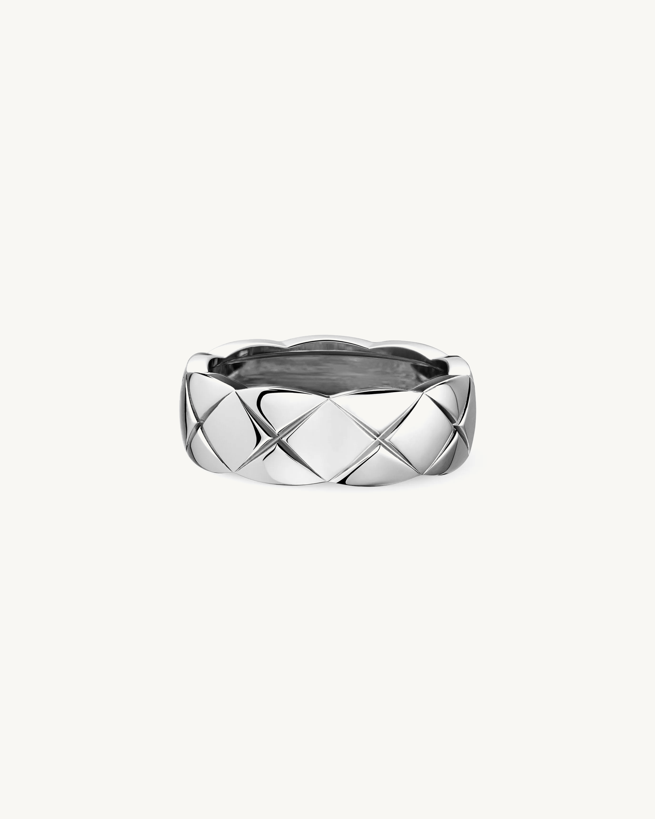 AUREUS™ Quilted Band Ring - Silver