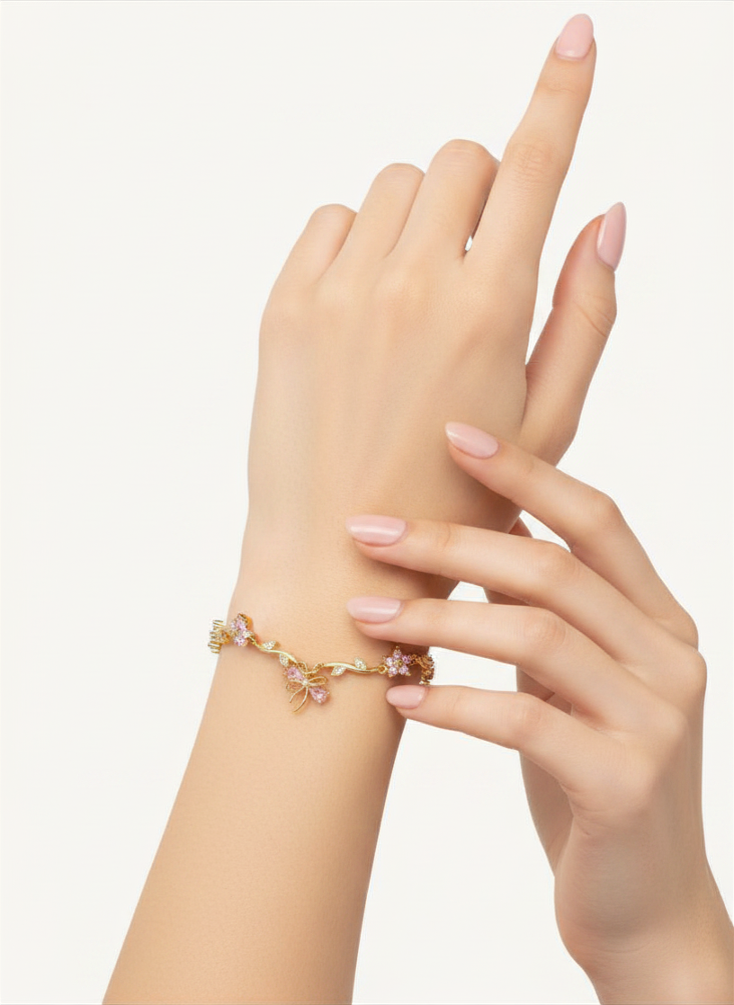CELESTE™ Rosé Ribbon Bracelet