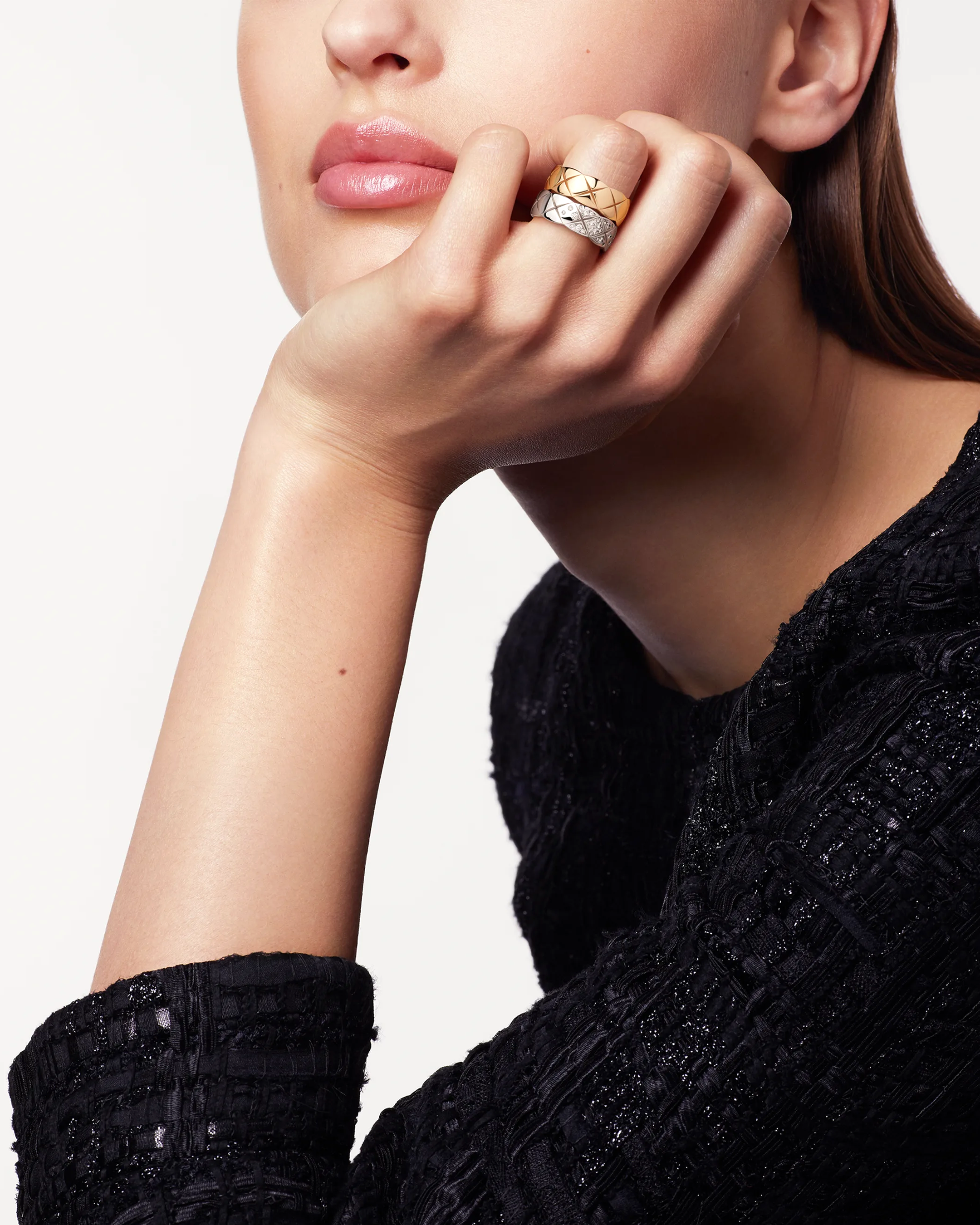 AUREUS™ Quilted Band Ring - Silver