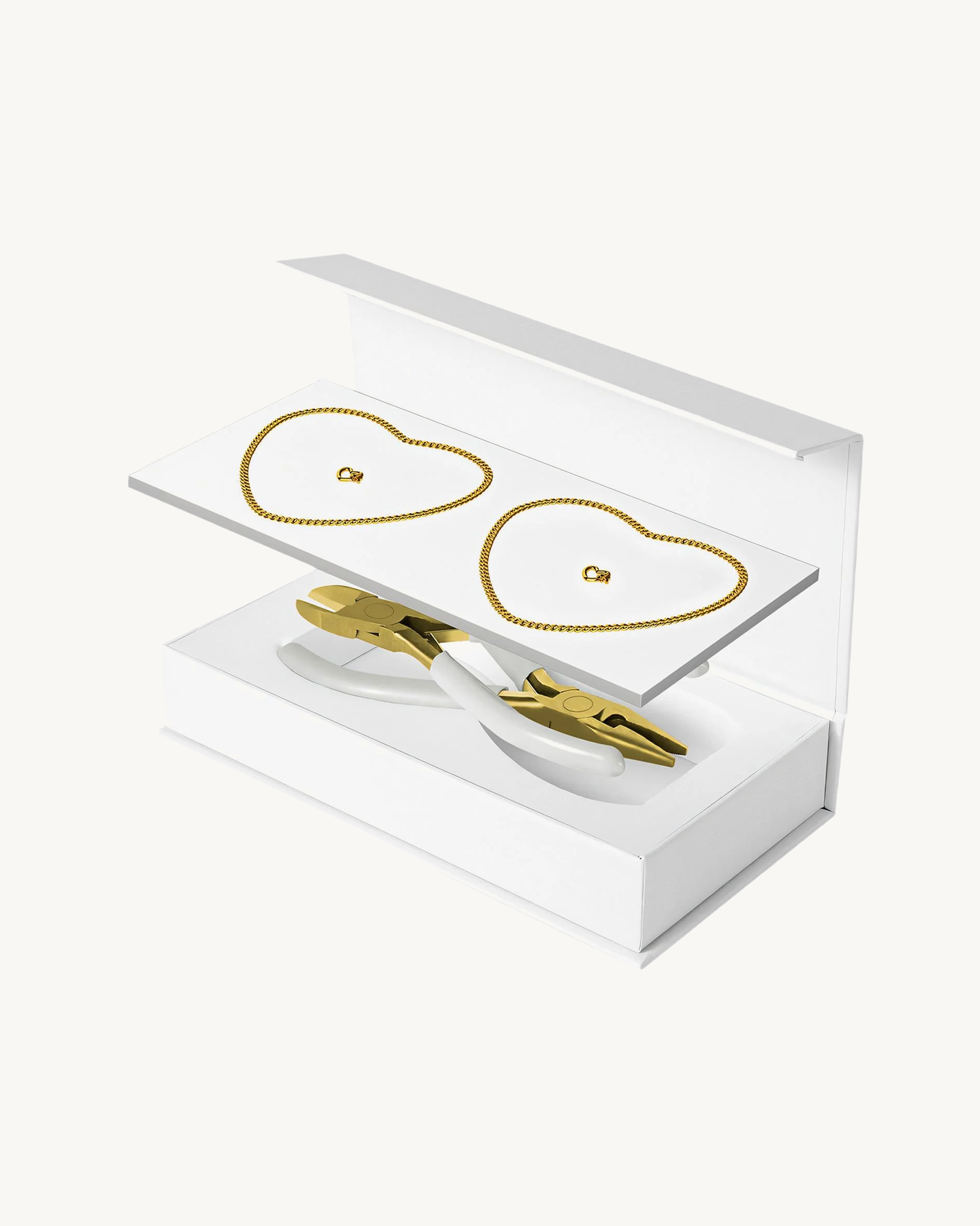 Bonded™ Flat Curb Chain Permanent Bracelet Kit - Gold