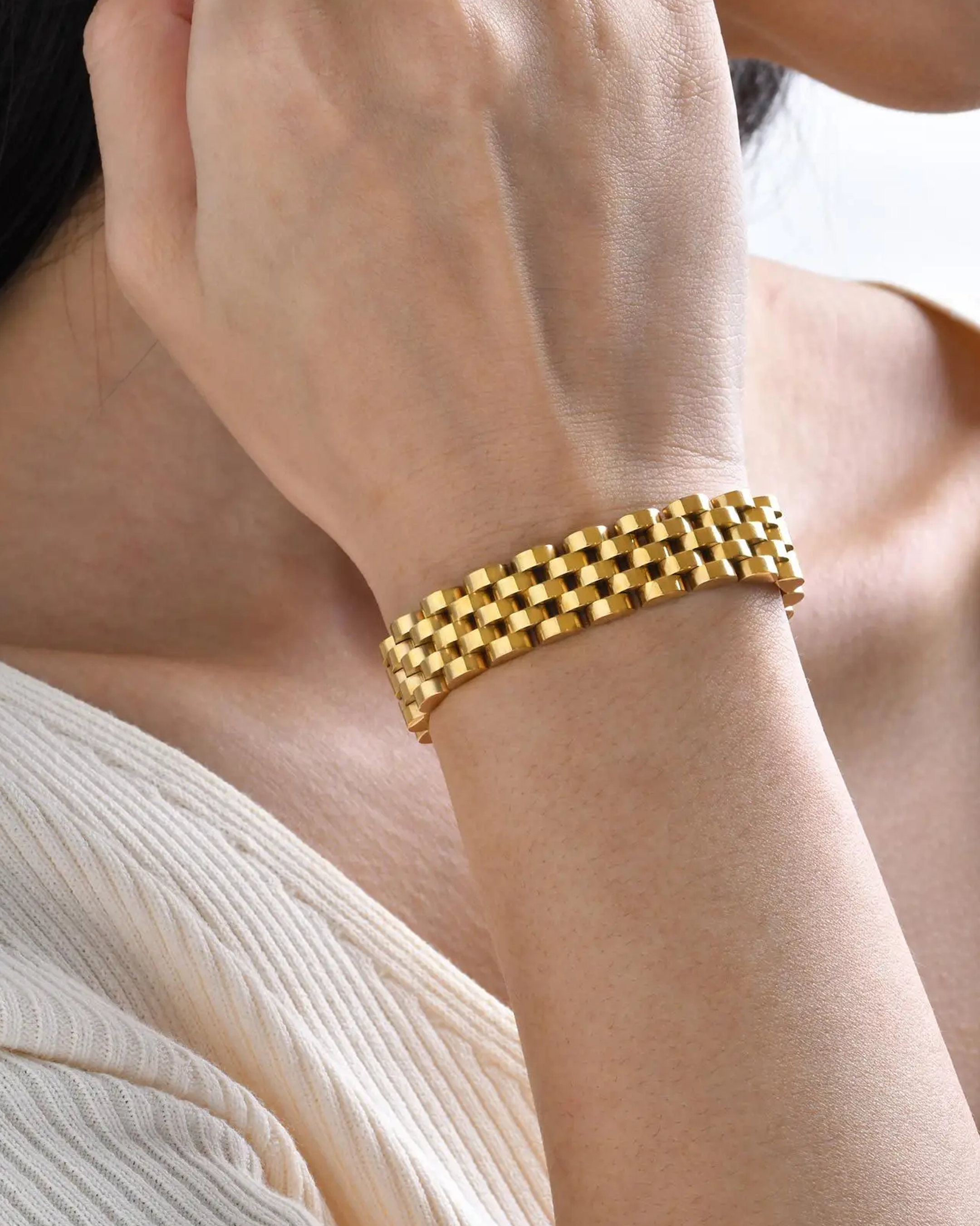 AUREUS™ Monarch Link Bracelet – Gold