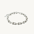CELESTE™ Elongated Link Bracelet – Silver