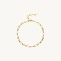 CELESTE™ Paperclip Chain Bracelet – Gold