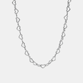Heart Link Chain - Silver