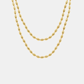 Oval Beaded Chain - Gold