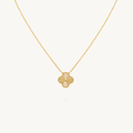 NOIR™ Clover Cable Chain Necklace - Gold