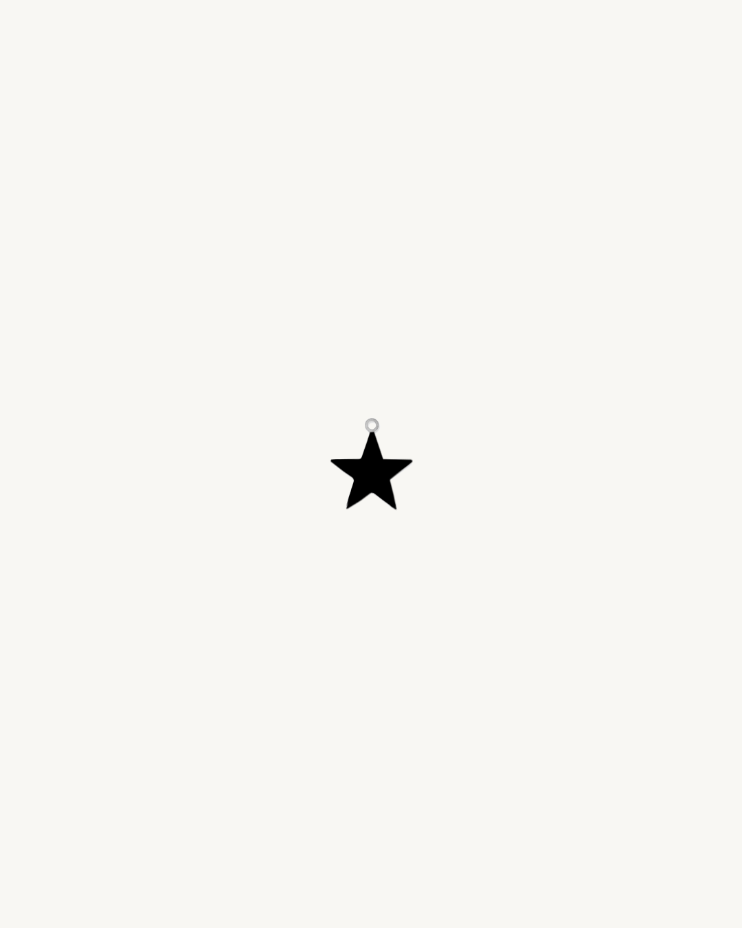 Mini Star Charms - Black