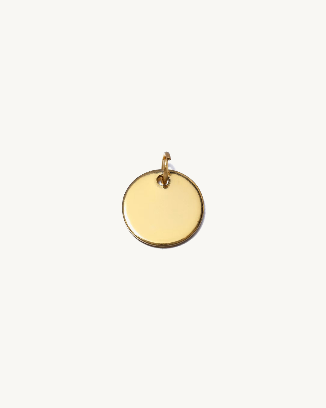 Engravable Round Disc Charms - Gold | 12mm
