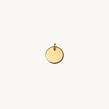 Engravable Round Disc Charms - Gold | 8mm