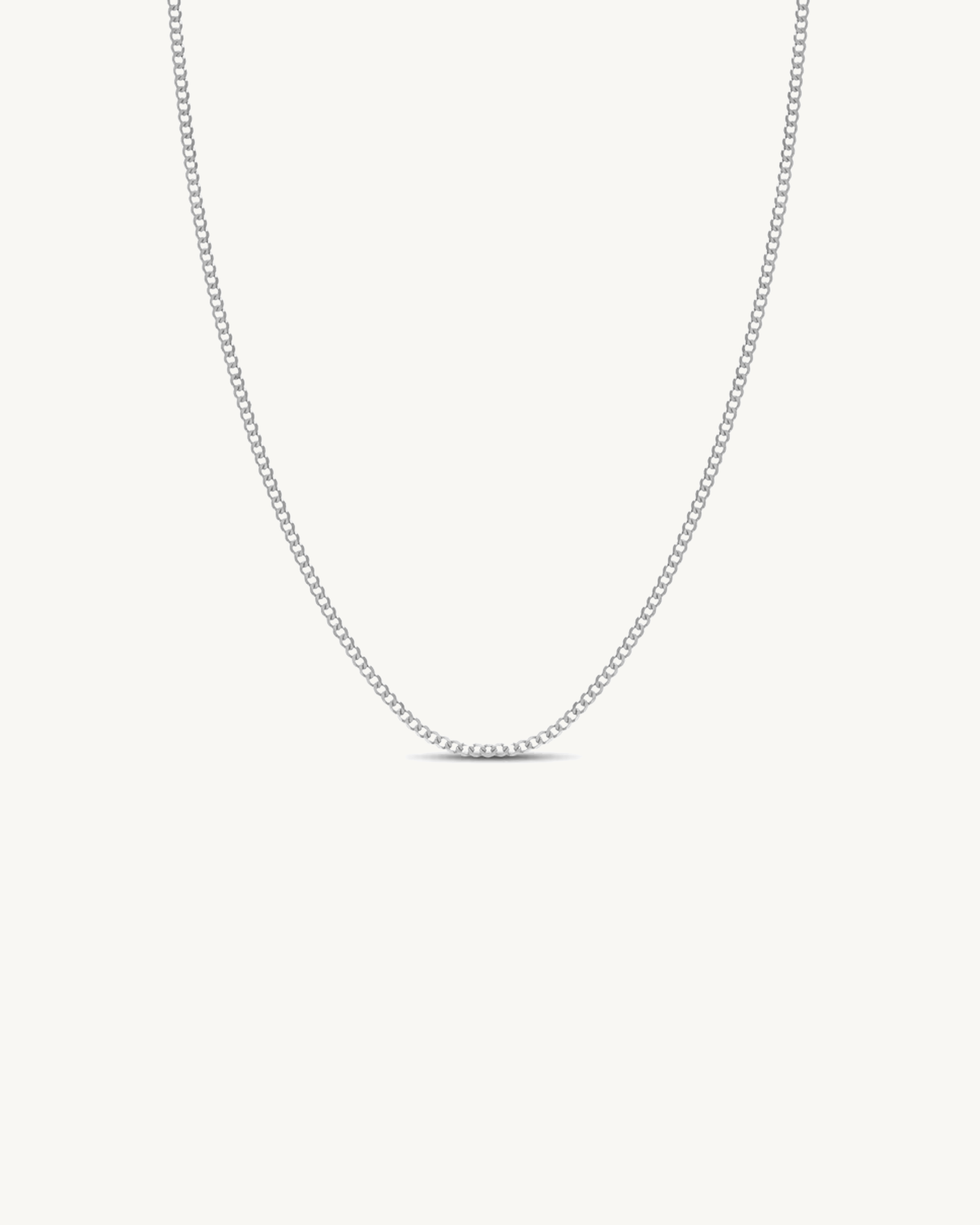 Curb Chain 2.7mm - Silver