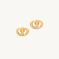 CADEN™ Interlink Stud Earrings - Gold