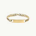 NEXUS™ Custom Engraved Curb Chain Bracelet - Gold