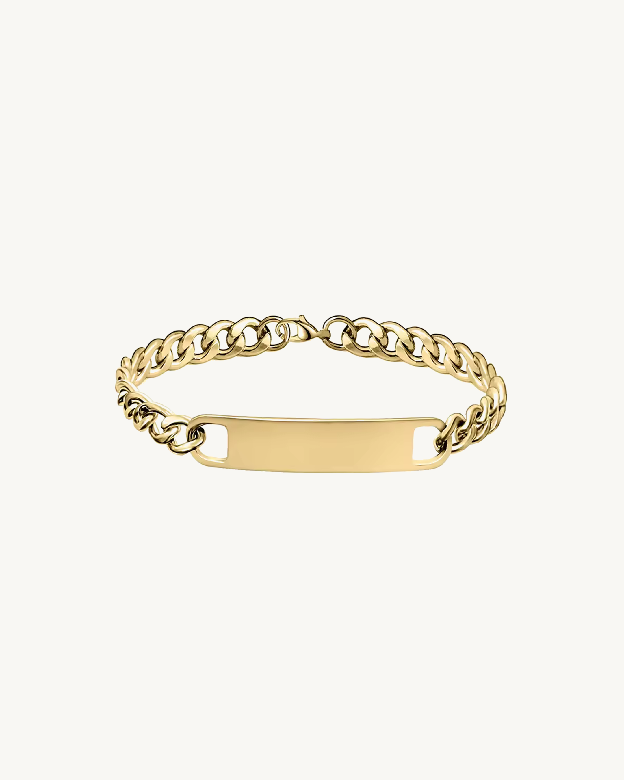 NEXUS™ Custom Engraved Curb Chain Bracelet - Gold