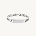 NEXUS™ Custom Engraved Curb Chain Bracelet - Silver