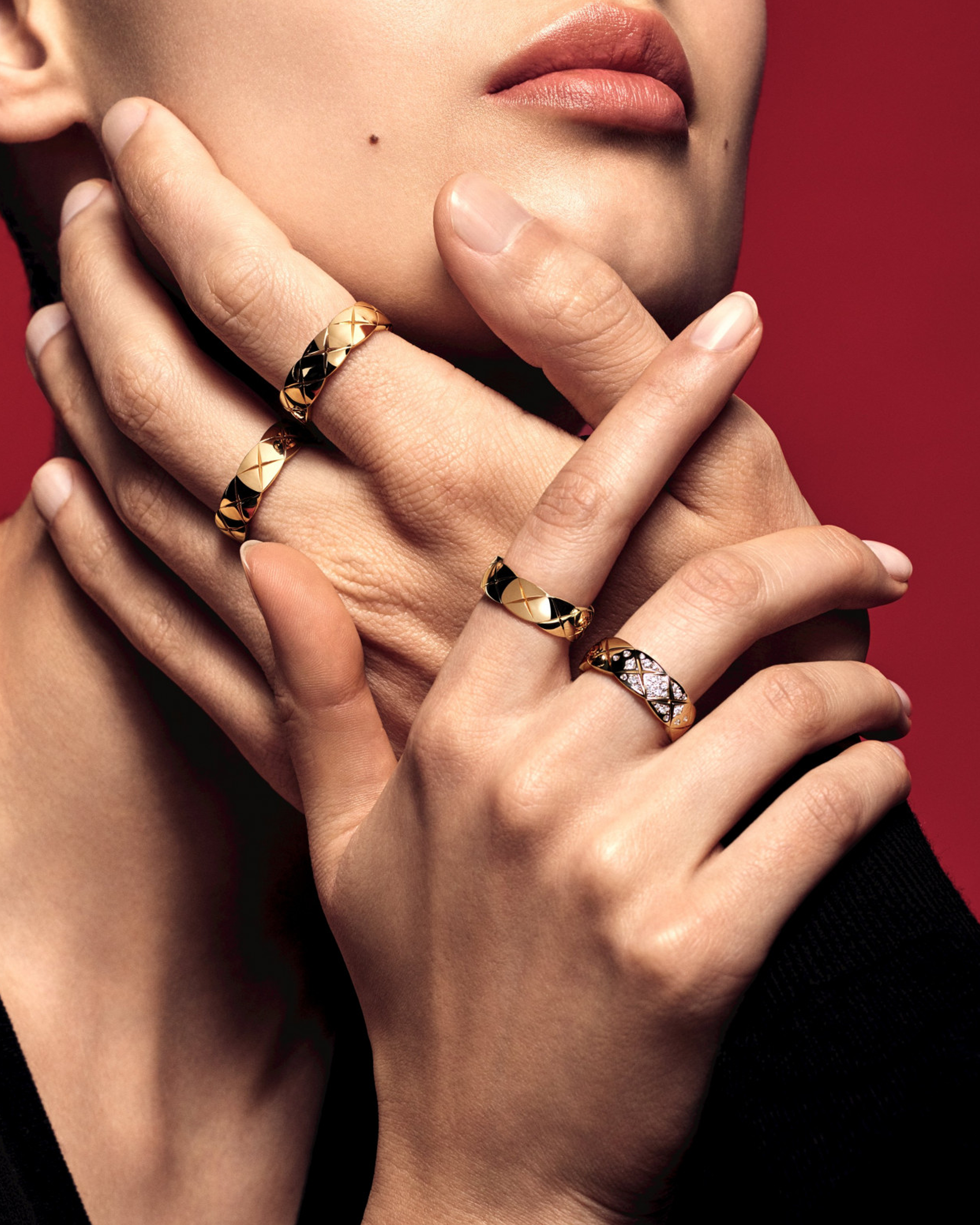 AUREUS™ Quilted Band Ring - Gold