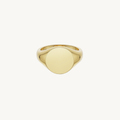 CELESTE™ Bold Round Signet Ring - Gold