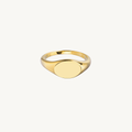 CELESTE™ Bold Oval Signet Ring - Gold
