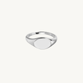 CELESTE™ Bold Oval Signet Ring - Silver