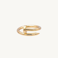TORQUE™ Spiral Wrap Stackable Ring - Gold