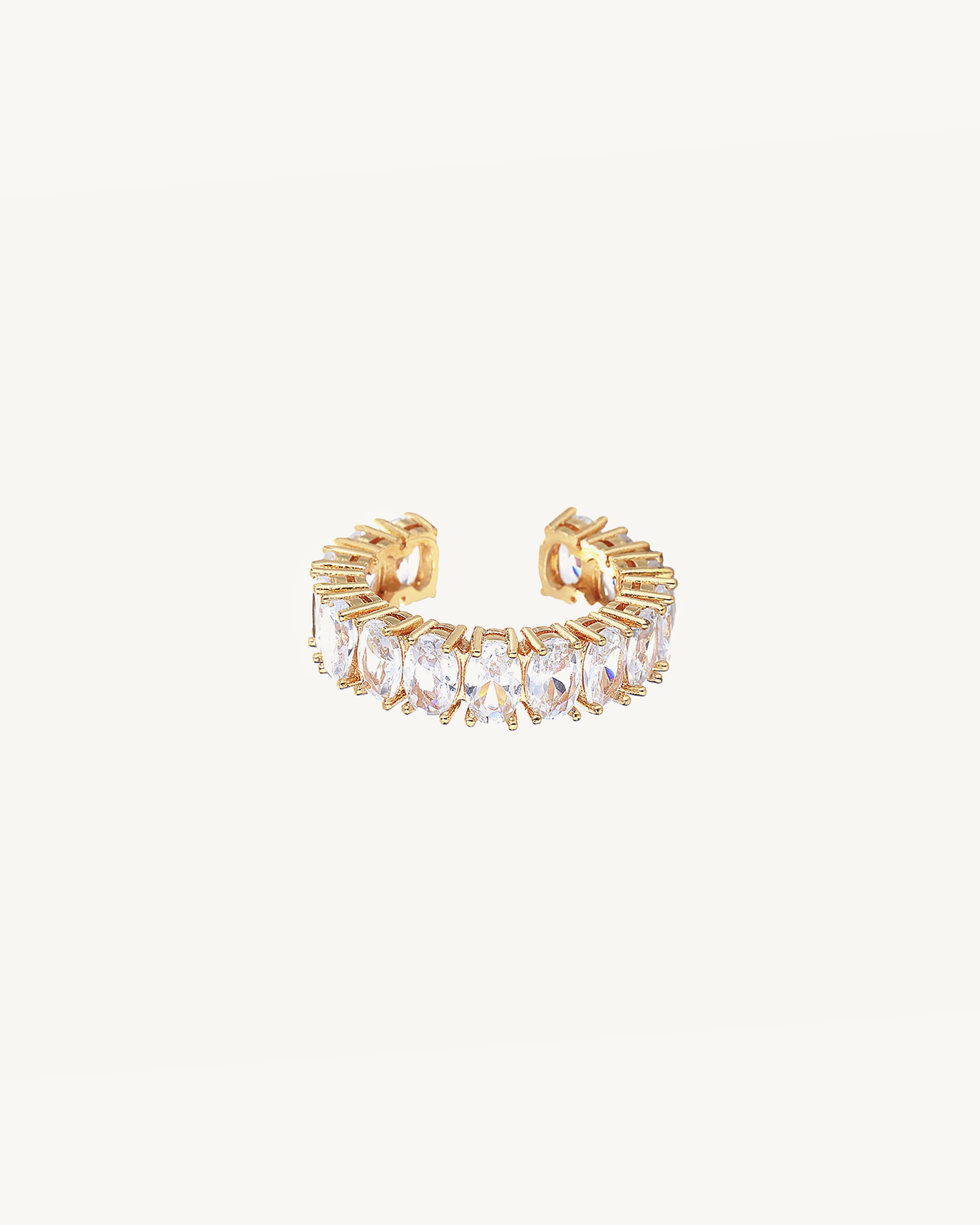 LUMIÉRE™ Marquise Zirconia Stones Statement Ring - Gold