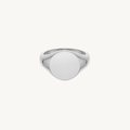 CELESTE™ Bold Round Signet Ring - Silver