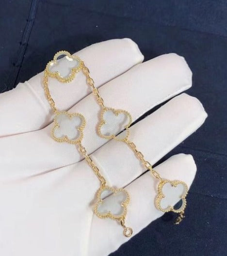 Clear Crystal Clover Bracelet