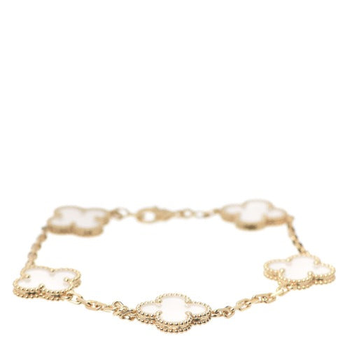 Clear Crystal Clover Bracelet