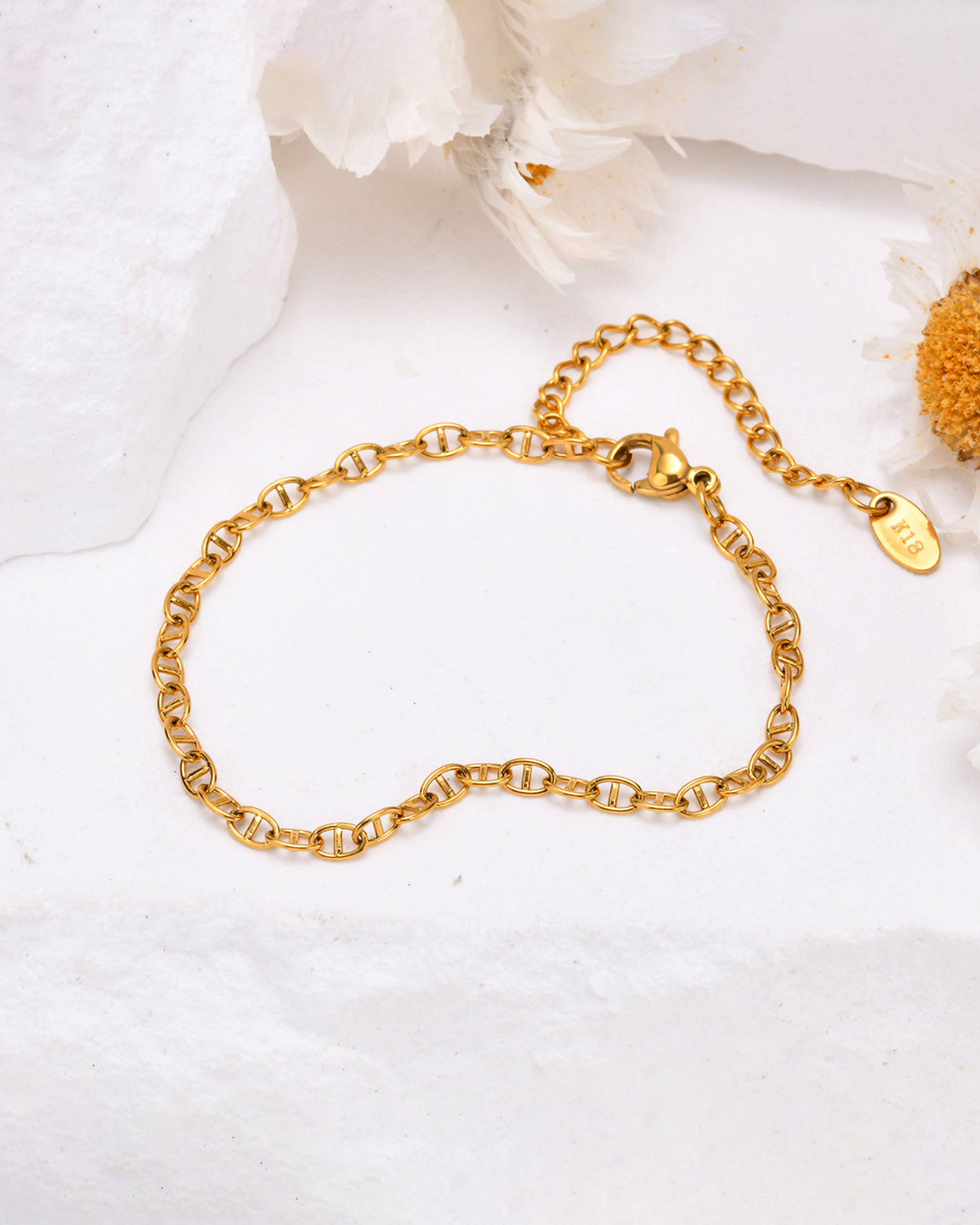 Cadan™ Classic Anchor Link Chain Bracelet - Gold