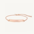 NEXUS™ Custom Engraved Cable Chain Bracelet – Rose Gold