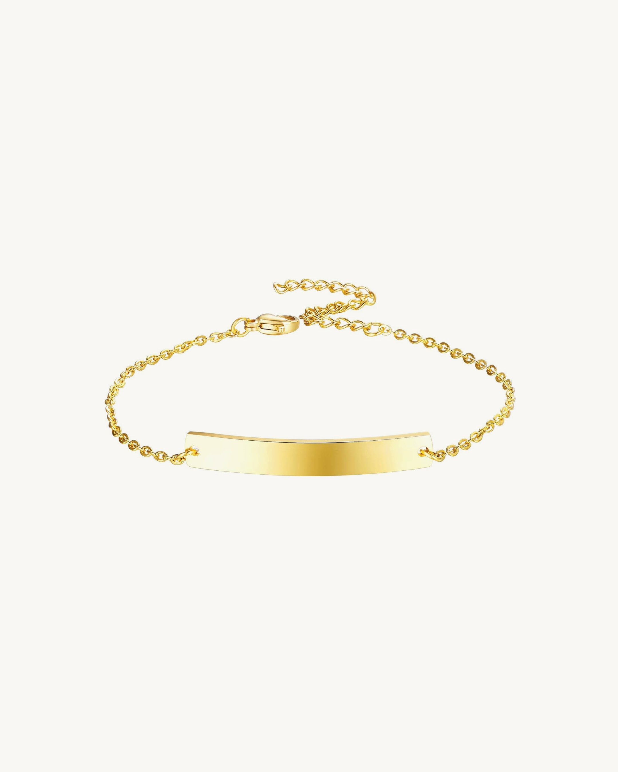 NEXUS™ Custom Engraved Cable Chain Bracelet – Gold