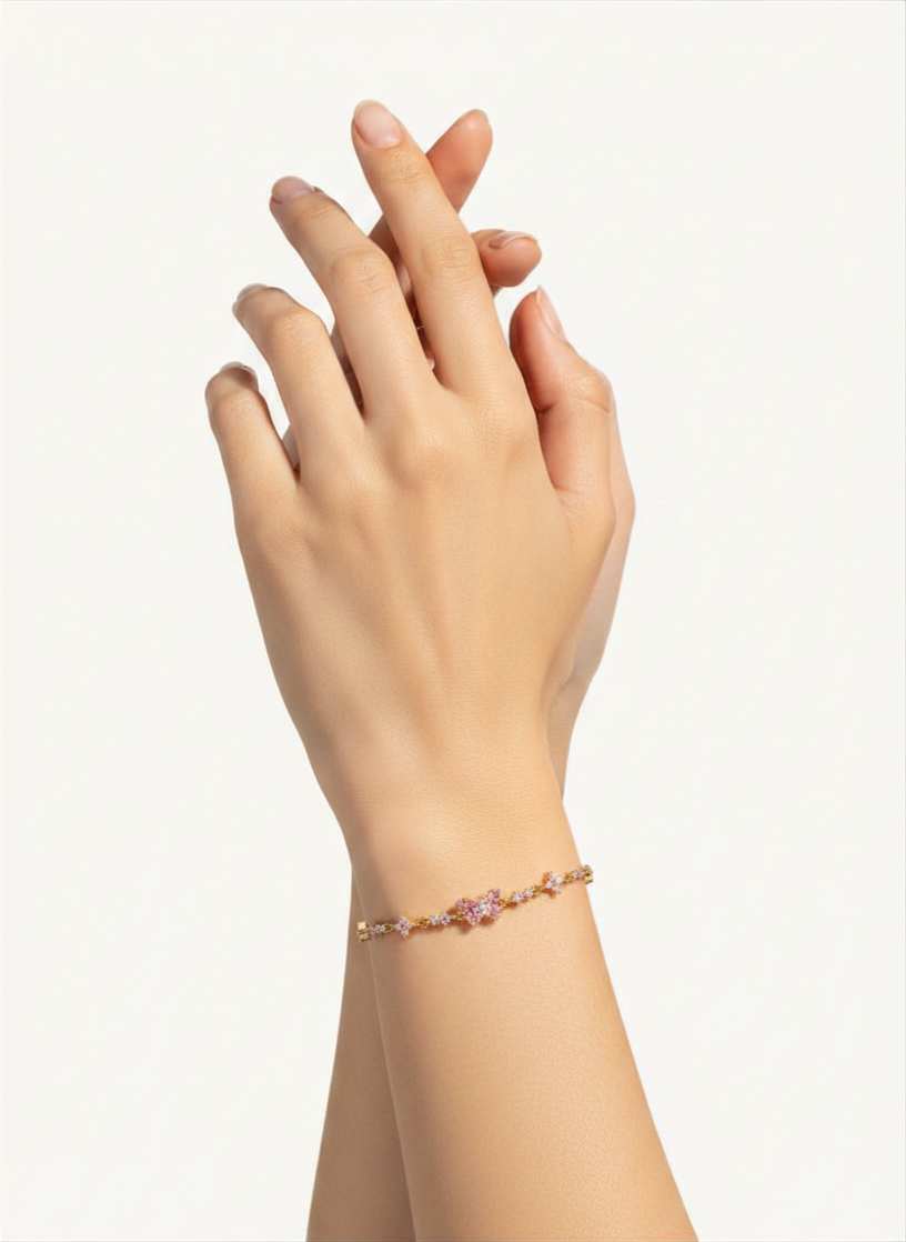 CELESTE™ Rosé Butterfly Bracelet